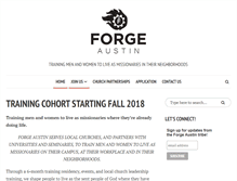 Tablet Screenshot of forgeaustin.com